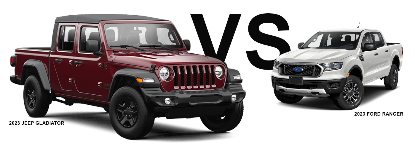 2023 Jeep Gladiator vs Ford Ranger