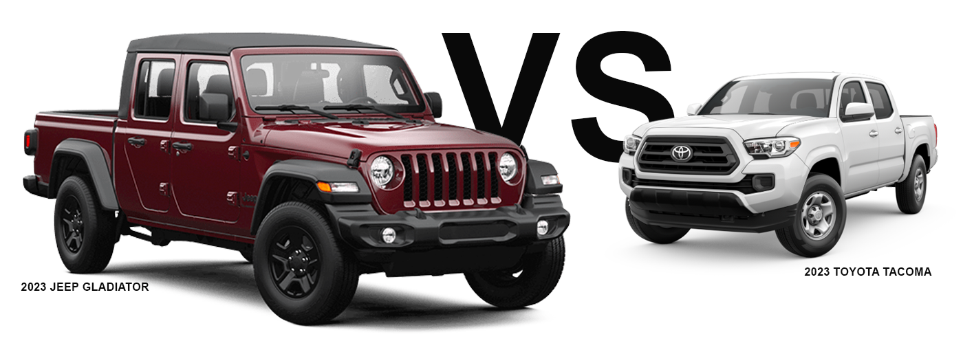 2023 Jeep Gladiator vs Toyota Tacoma