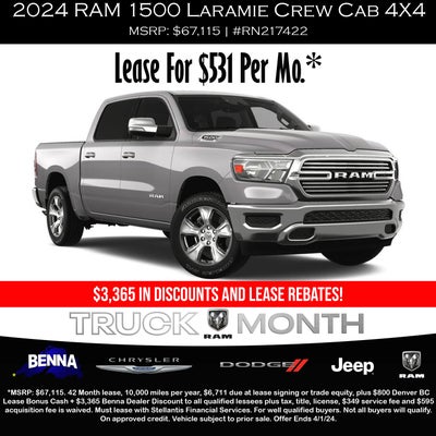 2024 RAM 1500 Laramie Crew Cab 4X4
