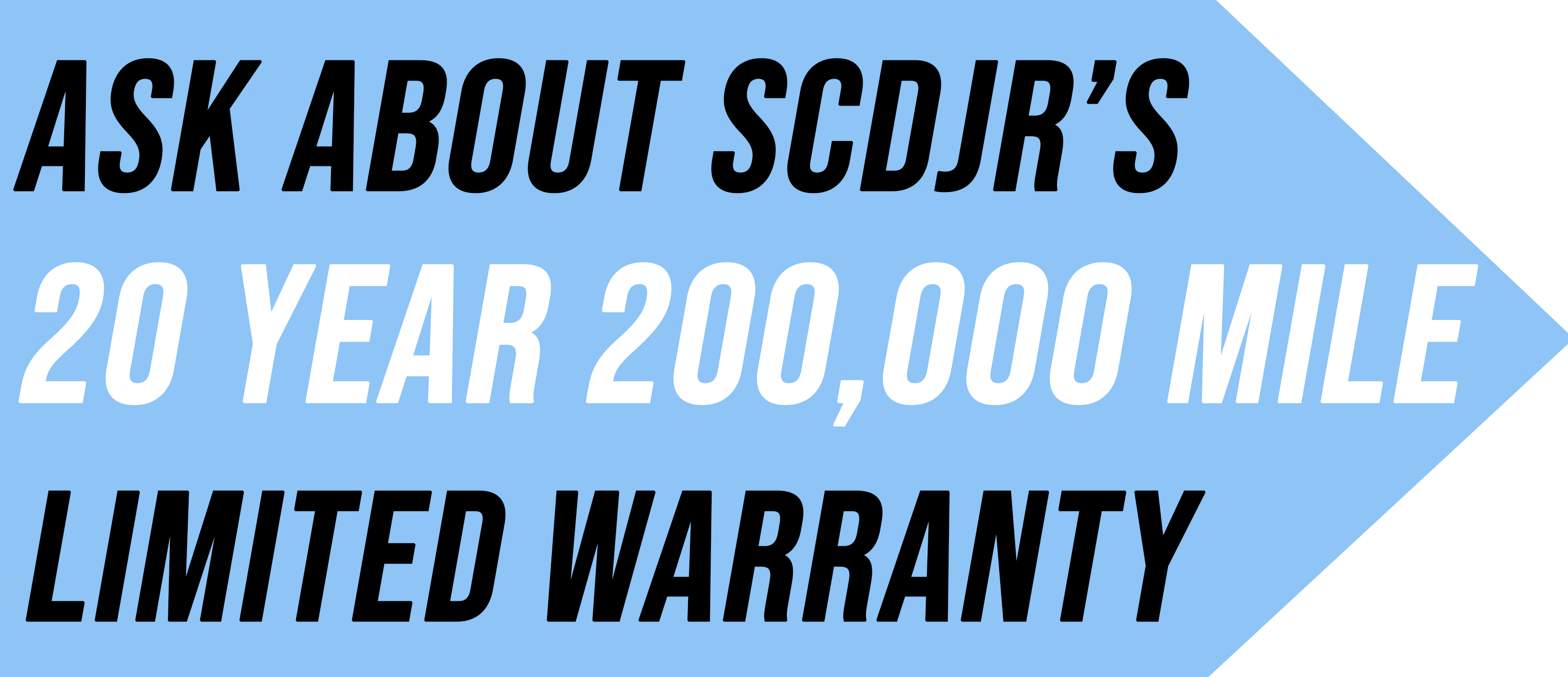 SCDJR Warranty