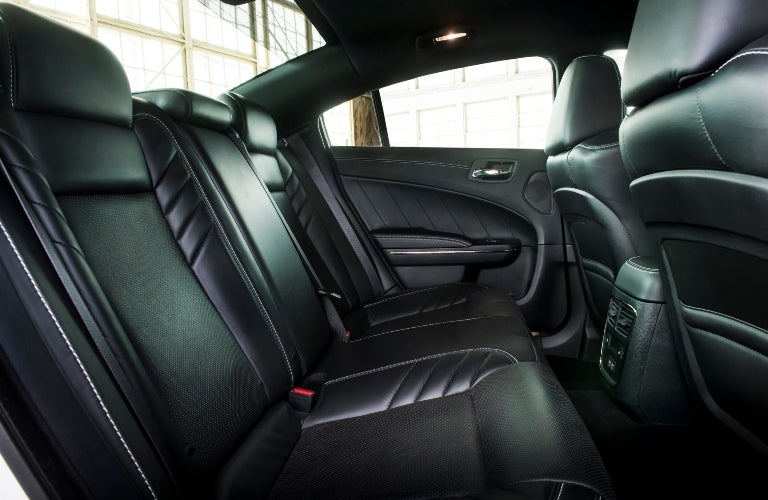 2023 Dodge Charger black leather Hellcat interior