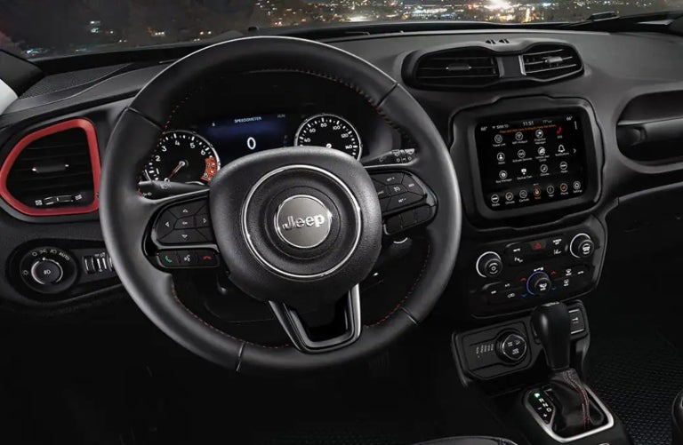 2023 Jeep Renegade dash and infotainment system