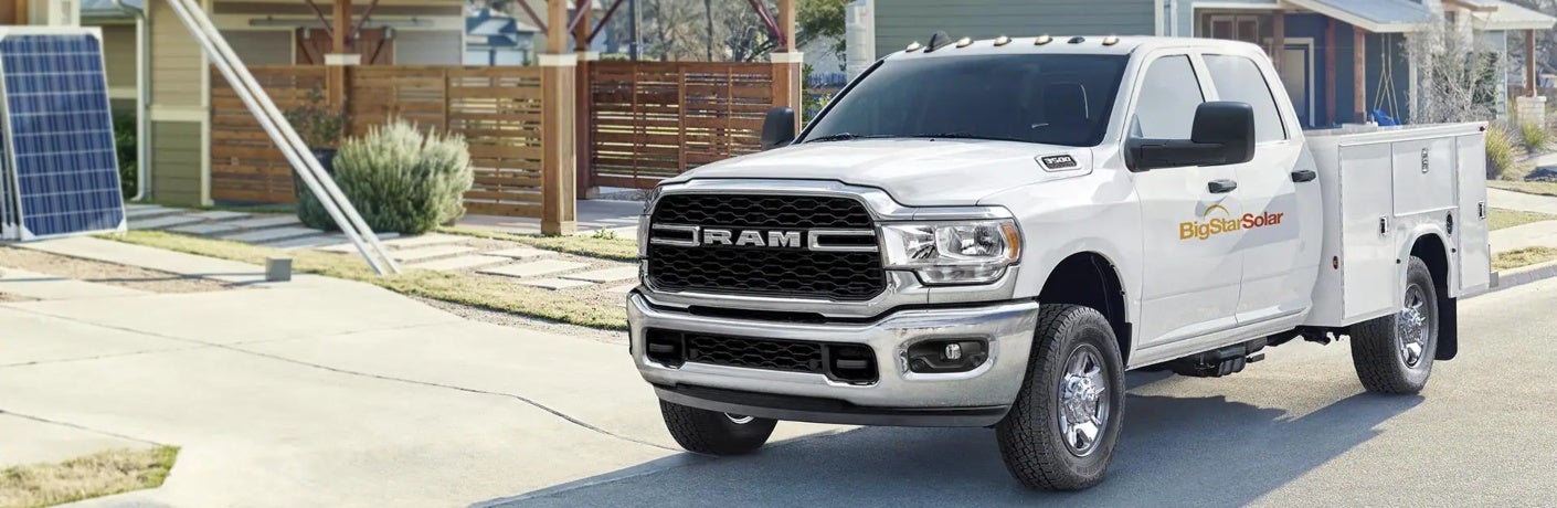 white 2023 Ram Chassis Cab truck